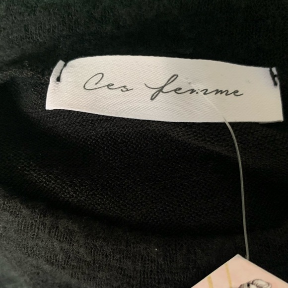 Ces femme colorblock animal print long sleeve top, lightweight fleece-y fabric - Picture 9 of 16